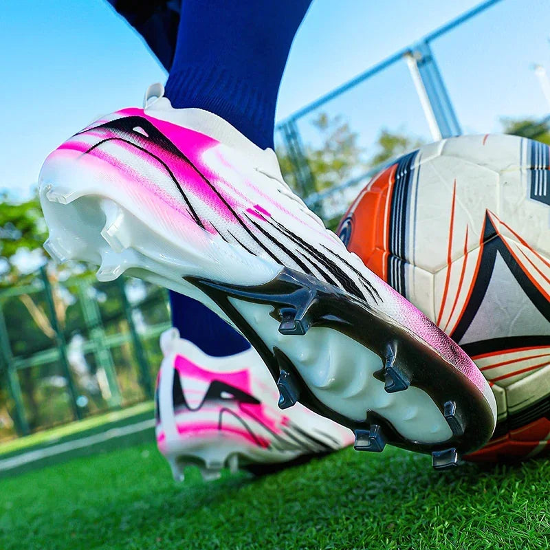Nouvelles chaussures de Football pour hommes TF/FG vente chaude bottes de Football pour enfants en plein air anti-dérapant baskets d'entraînement chaussures de Football pour garçons