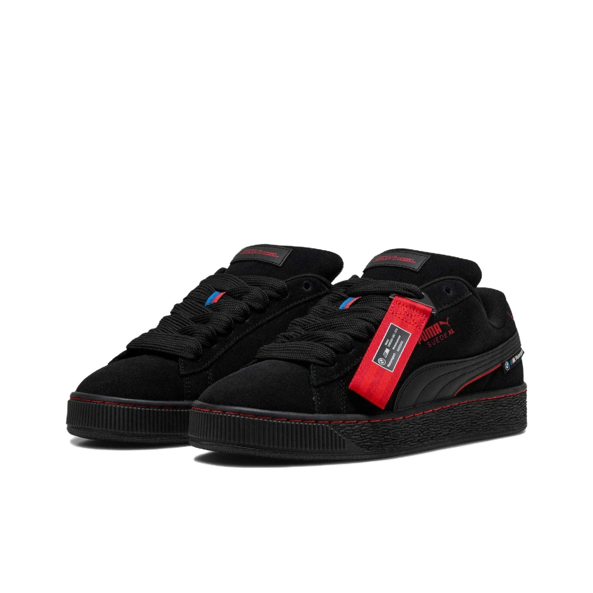 PUMA x BMW M Motorsport Suede XL Chaussures de skateboard basses résistantes à l'abrasion Unisexe Noir