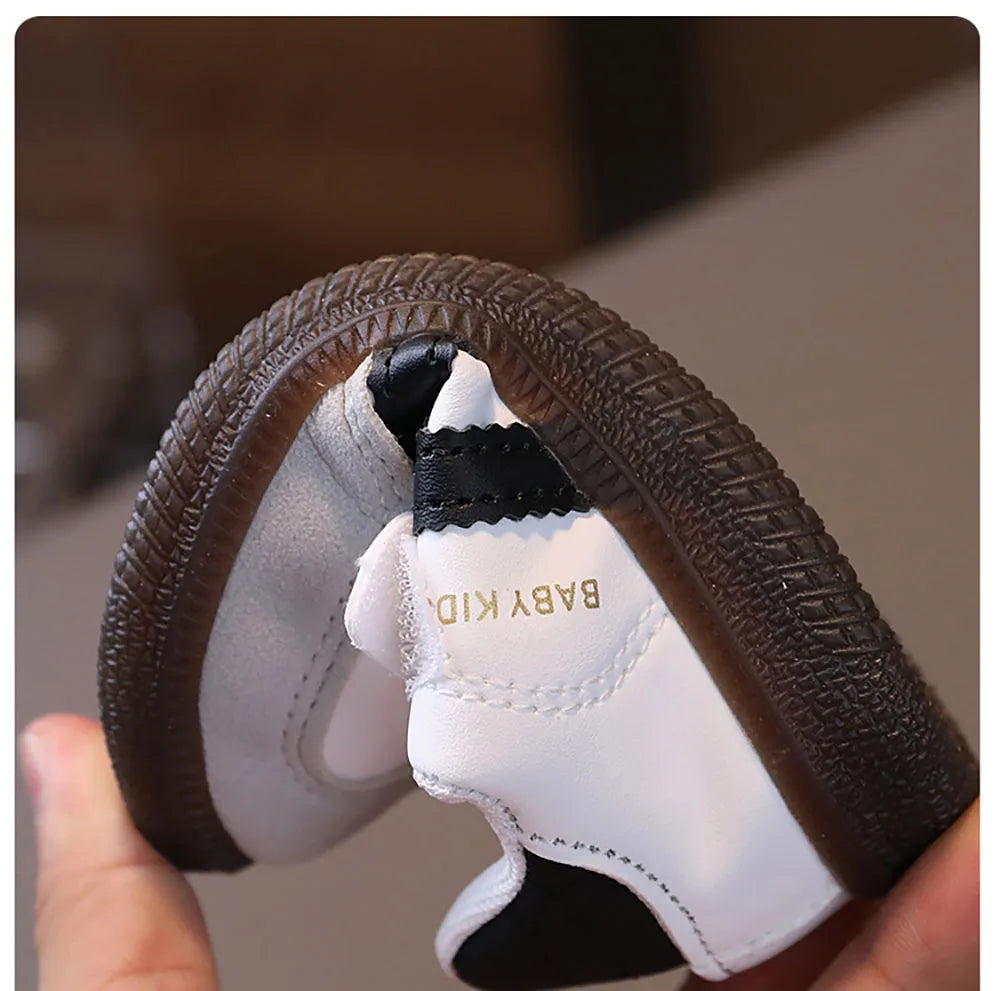 Chaussures de Sport en cuir PU pour enfants, baskets imperméables à semelles souples pour filles, chaussures ergonomiques antidérapantes pour tout-petits