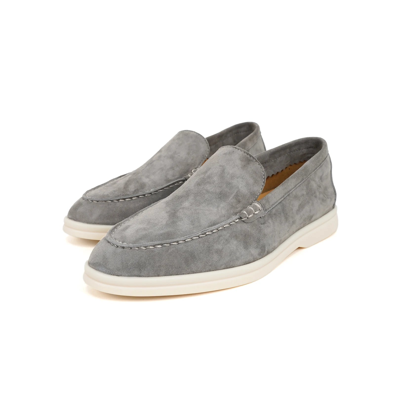 Chaussures plates de luxe en cuir pour femmes, mocassins de créateur, chaussures de marche confortables pour femmes, chaussures décontractées d'été, décontractées 44