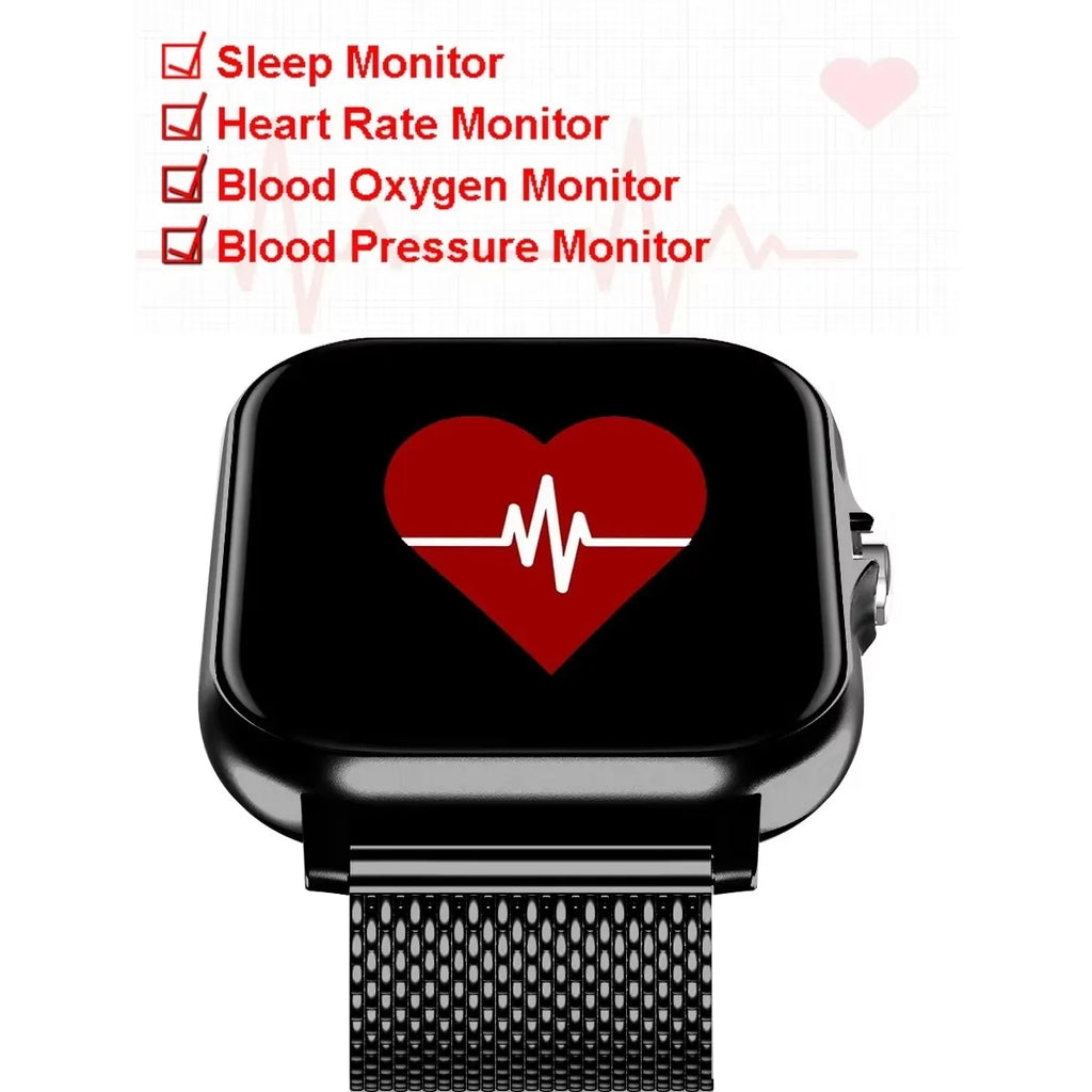 Nouvelle montre connectée multifonctionnelle 2026 pour hommes et femmes, bracelet de fitness et de sport avec Bluetooth, musique, moniteur de sommeil