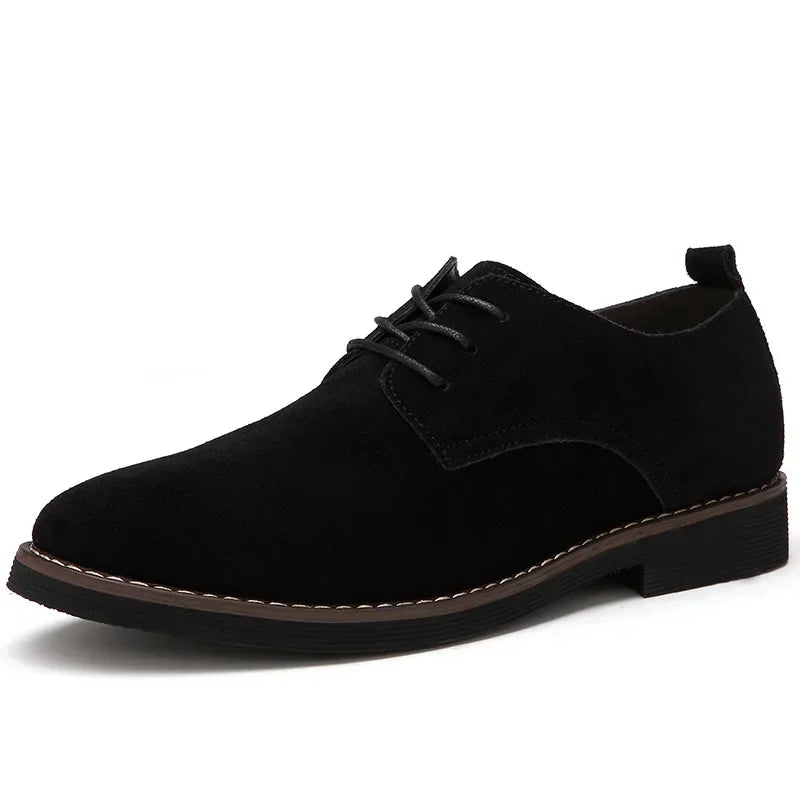 Chaussures Oxford pour hommes en cuir suédé PU, grandes tailles 38-48, chaussures décontractées pour hommes printemps-automne, chaussures habillées pour hommes
