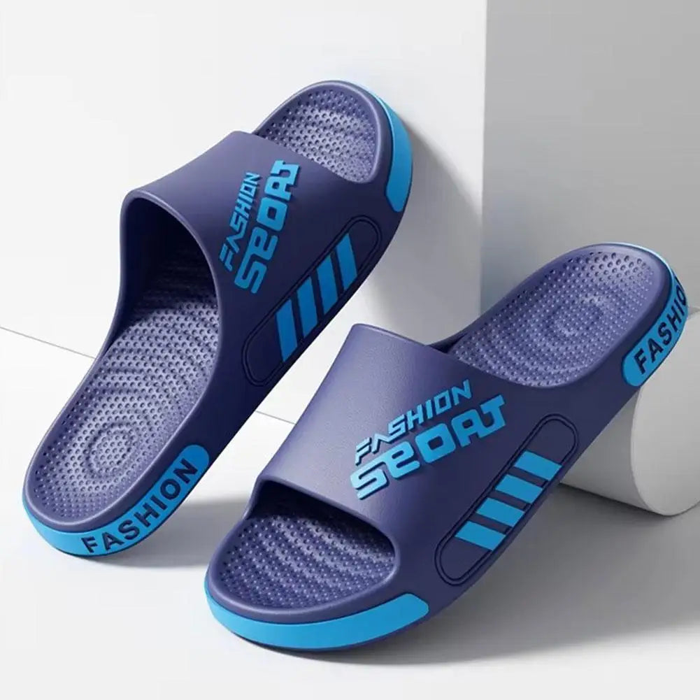 Chaussons unisexes en EVA 40-47, semelle plate, sandales ouvertes tendance pour la maison, la plage, la douche, intérieur et extérieur