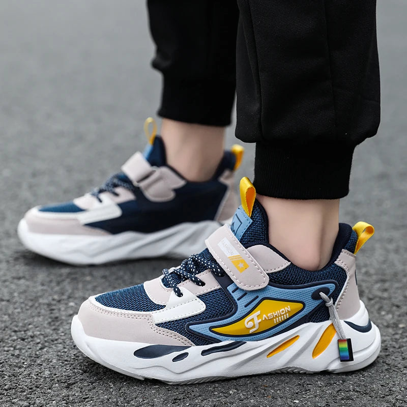 Baskets en maille respirante pour enfants, chaussures de course, plates et décontractées, grande taille 39 40, nouvelle collection 2023