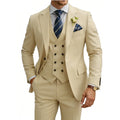 Costume homme 3 pièces slim fit, double boutonnage, pour mariage, bal, cérémonie, dîner formel, smoking
