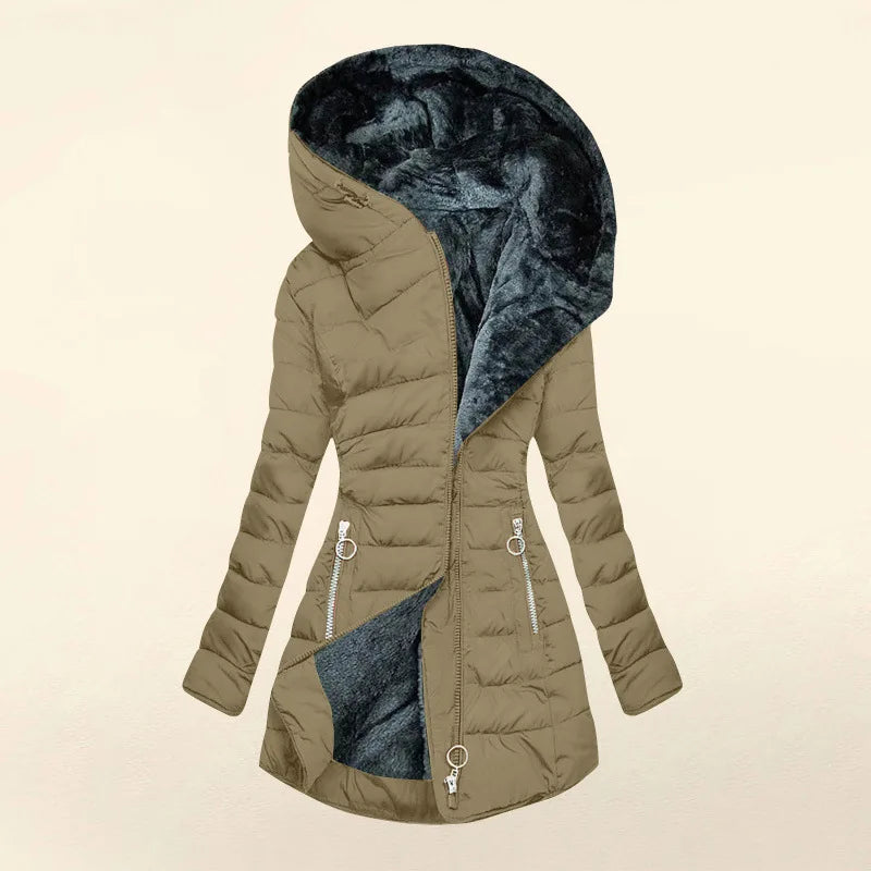 Manteaux matelassés à capuche pour femmes, nouvelle mode européenne et américaine, couleur unie, Simple, basique, Slim, décontracté, tendance quotidienne, Parkas