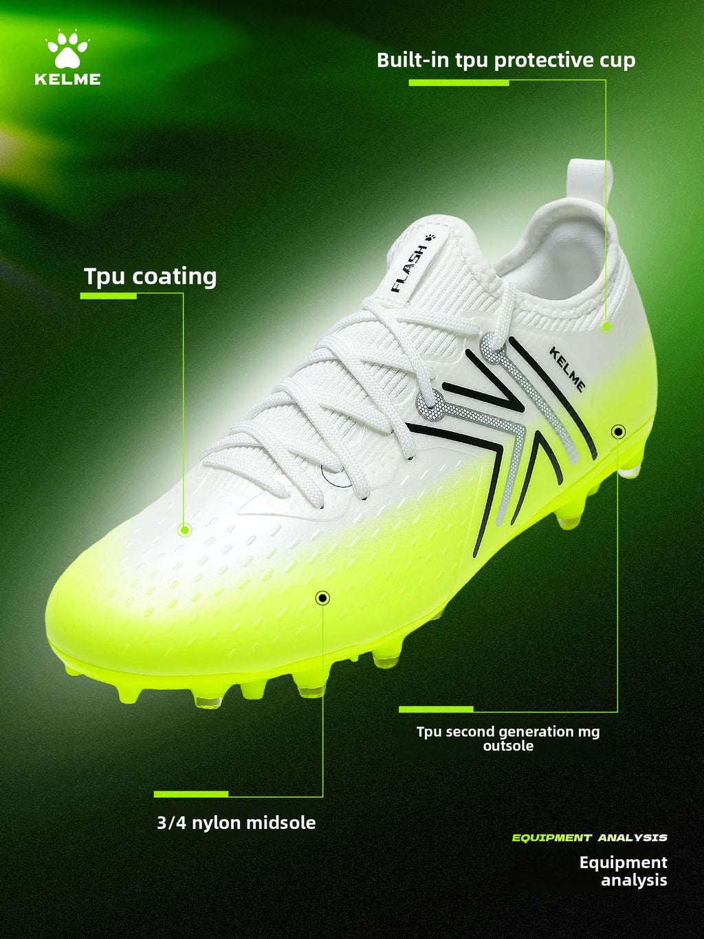 Chaussures de football Kelme pour hommes, crampons courts pour terrain synthétique, chaussures de match professionnelles, antidérapantes, chaussures d'entraînement pour terrain synthétique