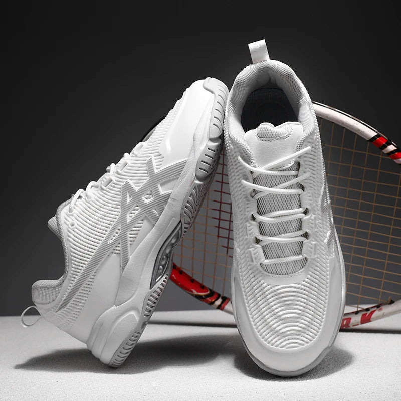 Chaussures de badminton pour hommes et femmes, chaussures de tennis de table pour le volley-ball, le handball, baskets de sport antidérapantes en maille respirante pour l'entraînement sur le terrain