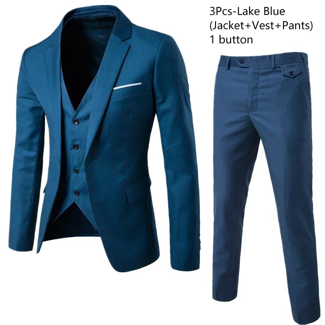 Costumes pour hommes élégant mariage 3 pièces Blazers tenue 2 ensemble vestes gilet pantalon complet 2025 mode classique affaires formel
