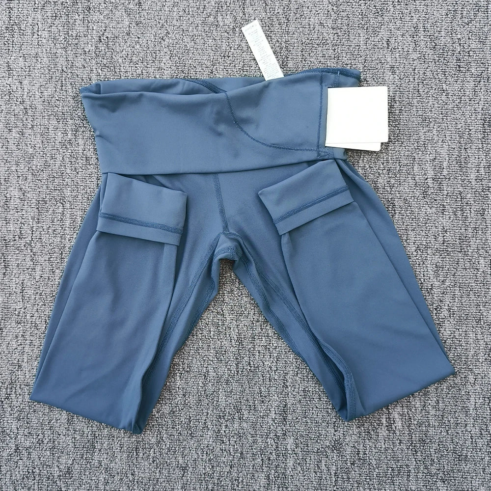 Legging de Yoga taille haute pour femmes, couleur unie, grande taille, pantalon de Sport, entraînement complet, jogging25, poche interne athlétique douce, 2.0