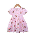 Robe d'été à manches courtes pour filles, style princesse Minnie, robe décontractée pour enfants de 2 à 6 ans, version bébé