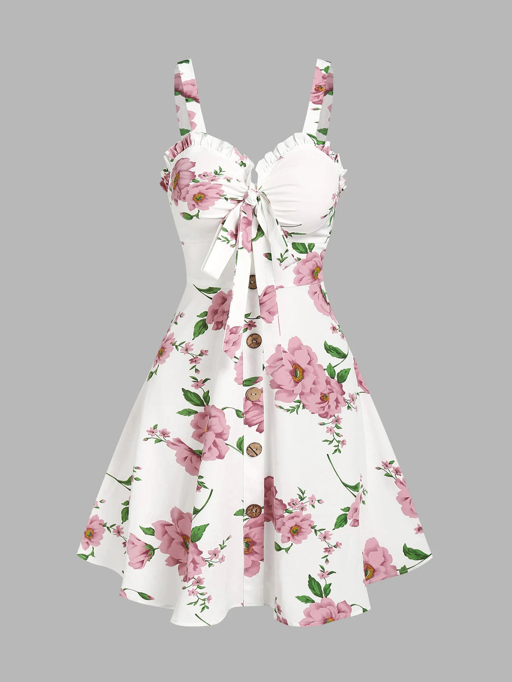 Fur sNuremberg-Robe de vacances à imprimé floral pour femmes, mini robe à volants, nœud papillon, fête dans le jardin, éducatif, été, 2025
