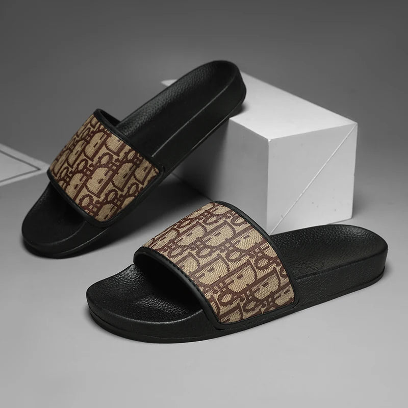 Sandales d'extérieur, sabots, tongs de plage, tongs d'été pour hommes, tongs de mode, pantoufles d'intérieur, chaussures de salle de bain, tongs confortables et douces