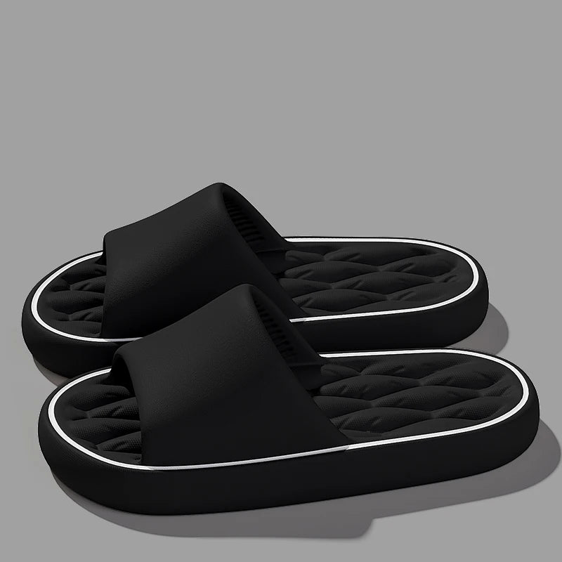 Pantoufles d'été de grande taille pour hommes, sandales légères pour la maison et la salle de bain, antidérapantes, semelle souple en EVA, chaussures de plage pour couple