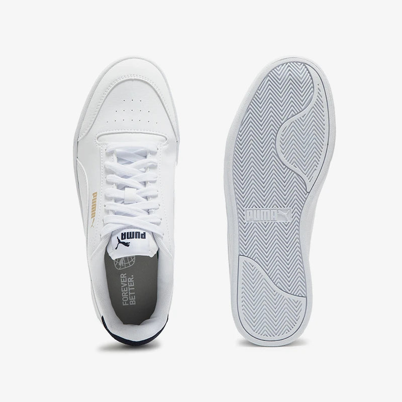Puma véritable Shuffle unisexe mode bas en cuir espadrilles décontractées 309668-01