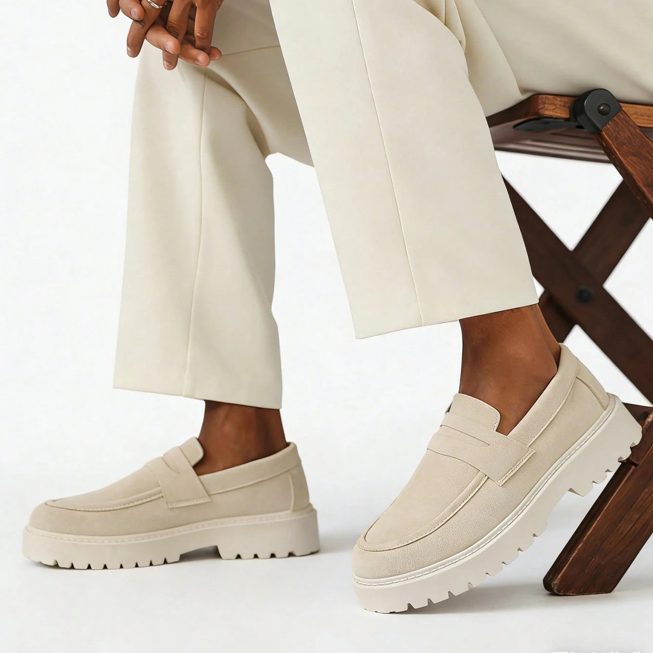 Nouvelles Chaussures Décontractées de Designer pour Hommes – Mocassins à Enfiler Confortables Style Preppy pour le Travail et les Loisirs – Baskets en Daim et Cuir pour Hommes