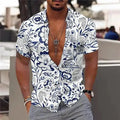 Chemise confortable pour hommes cocotier imprimé en 3D plage hawaïenne S-6XLl manches courtes haut tendance décontracté