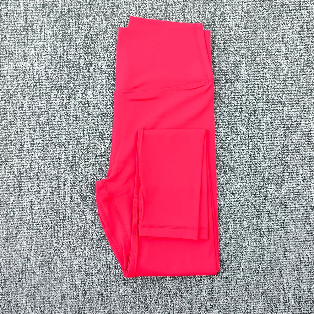 Legging de Yoga taille haute pour femmes, couleur unie, grande taille, pantalon de Sport, entraînement complet, jogging25, poche interne athlétique douce, 2.0