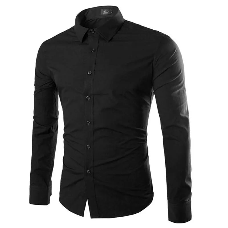 14 couleurs couleur unie hommes à la mode couleur bonbon chemise hommes décontracté à manches longues chemise pour hommes