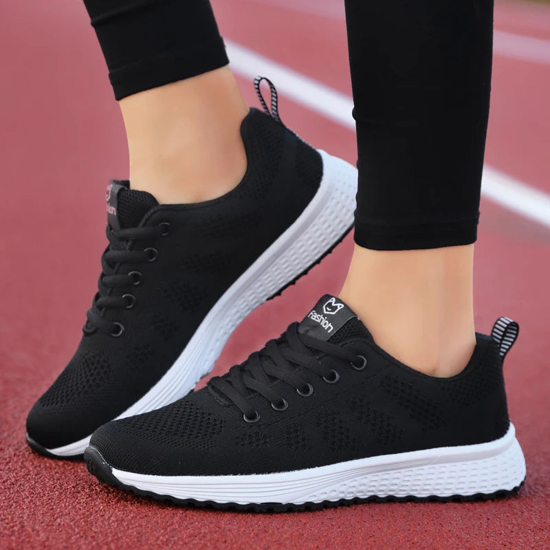 Femmes chaussures de Sport mode plate-forme baskets dames printemps été chaussures plates chaussures de course pour femmes chaussures décontractées maille Jogging Tennis