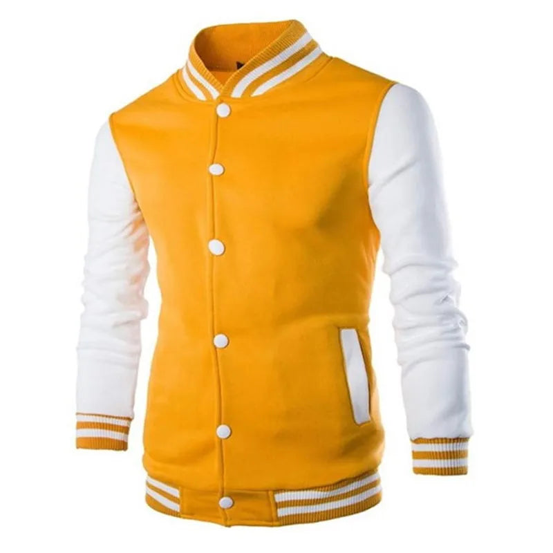 Manteau de Baseball pour hommes, coupe cintrée, personnalisé, décontracté, veste de sport, nouveau imprimé, col montant, Cardigan, vêtements d'extérieur, 2023