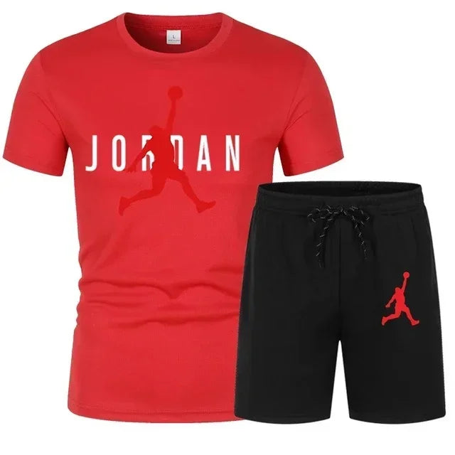 Été populaire hommes T-shirt + short costume hommes sport costume impression décontracté mode à manches courtes T-shirt ensemble hommes Joggers costume ensemble