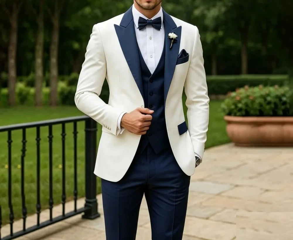 Ensemble de 3 pièces de costume de mariage vert sauge pour le marié – Blazer, gilet et pantalon élégants coupe ajustée pour bal de promo et cérémonie