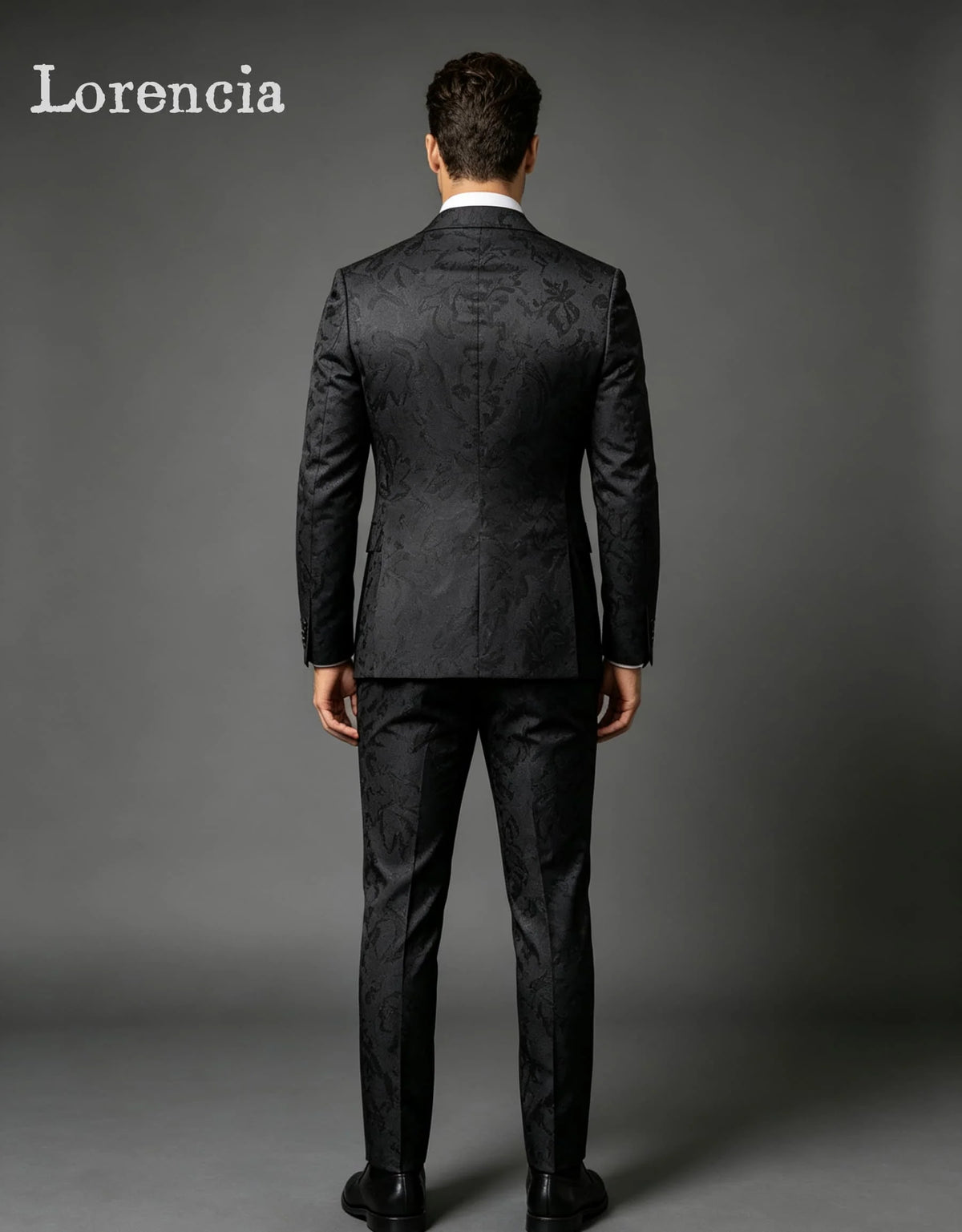 Costumes élégants pour hommes en jacquard floral, coupe ajustée, pour marié, mariage, smoking, ensemble 2 pièces, blazer pour soirée formelle, costumes sur mesure pour homme