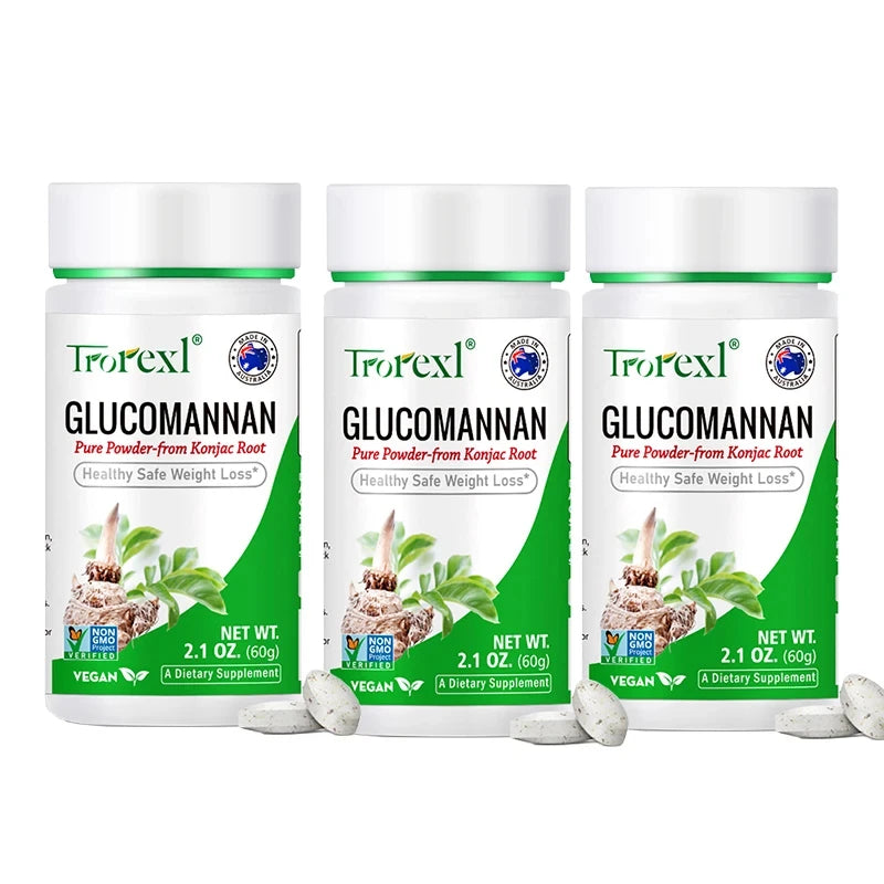 Poudre de glucomannane 100 pièces, perte de poids | bobines alien & bobines arien | Sans OGM, Sans Gluten
