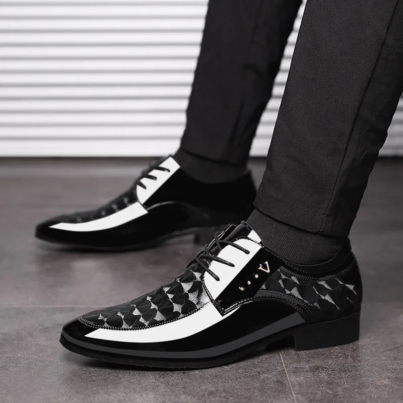 Chaussures en cuir de créateur pour hommes, chaussures provoqué d'affaires, chaussures de mariage polyvalentes, mocassins classiques pour hommes