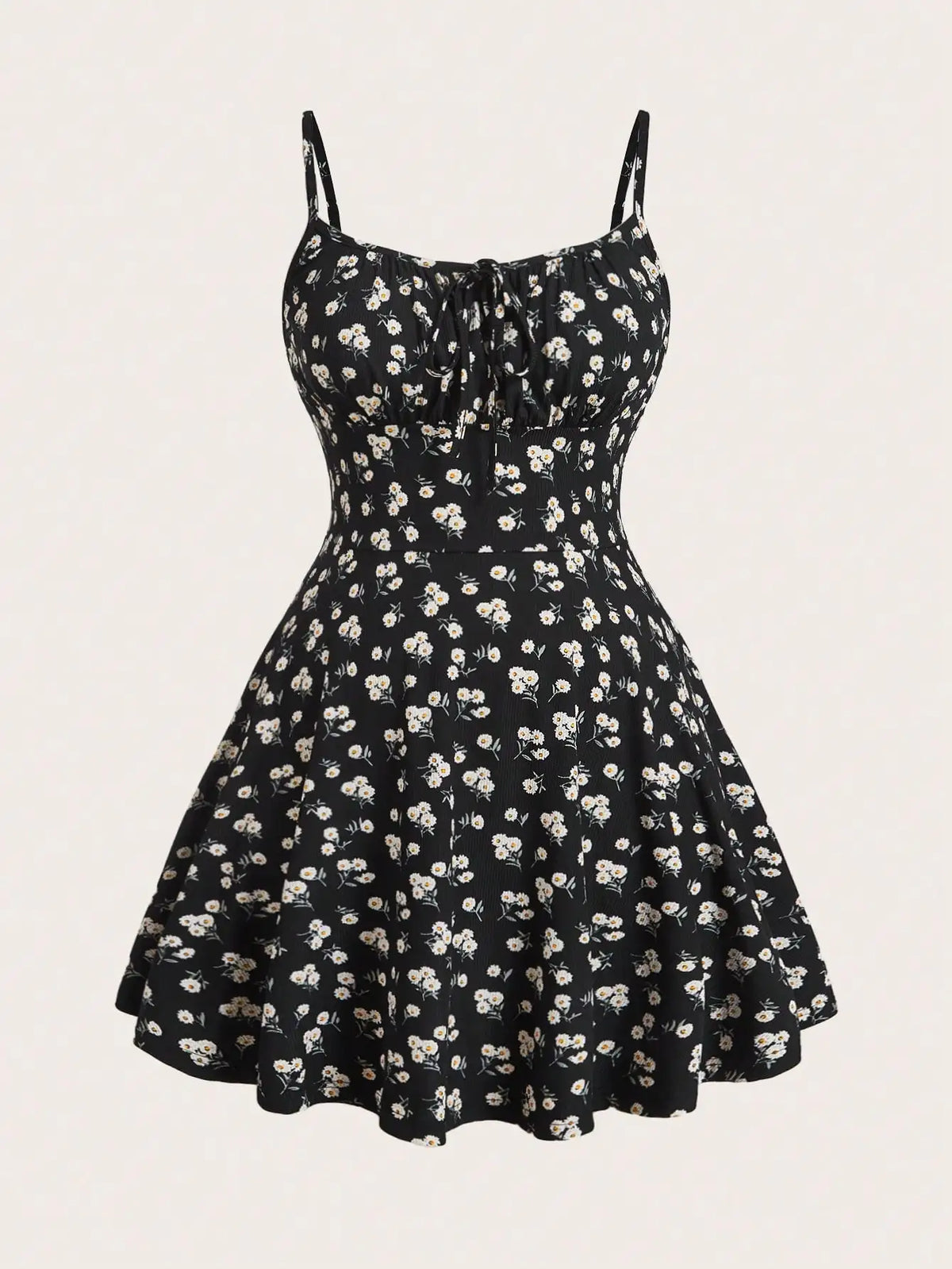 Robe camisole florale élégante, sans manches, à fines bretelles, nouvelle mode