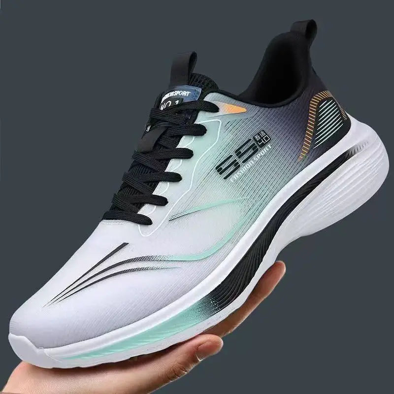 Chaussures en maille respirante pour hommes, baskets légères et décontractées, antidérapantes, semelle souple, chaussures de course pour printemps et été