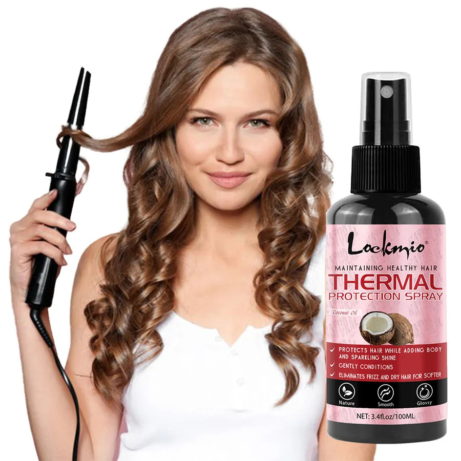 Spray de Protection thermique pour cheveux, sérum de Protection thermique, protège les cheveux contre les UV endommagés, après-shampooing hydratant pour femmes