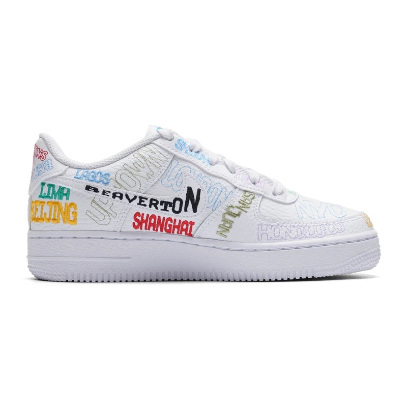 Nike Chaussures pour femmes Ir Force 1 (Gs) Chaussures de sport décontractées Baskets basses Io9739-100