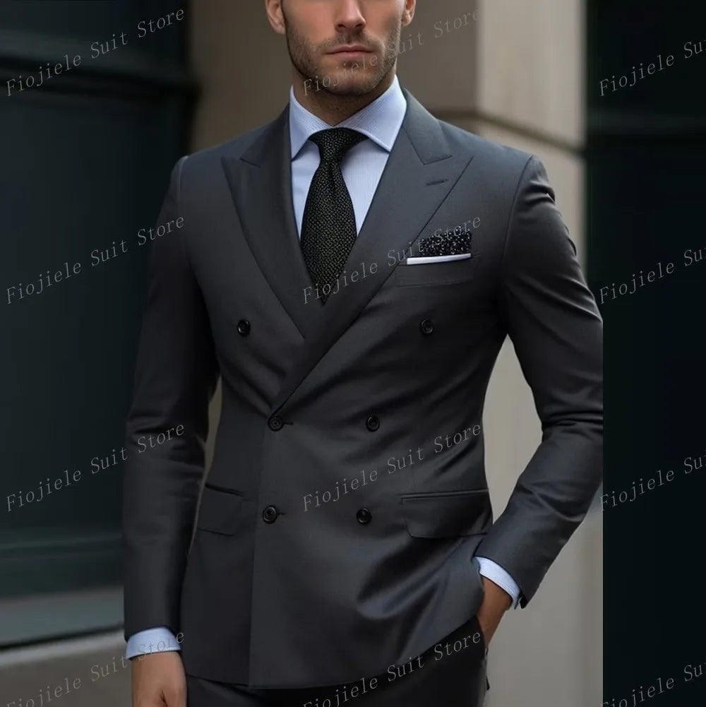 Vert armée hommes affaires Occasion formelle Tuxedos marié Groomsman fête de mariage bal mâle costume 2 pièces ensemble Blazer pantalon