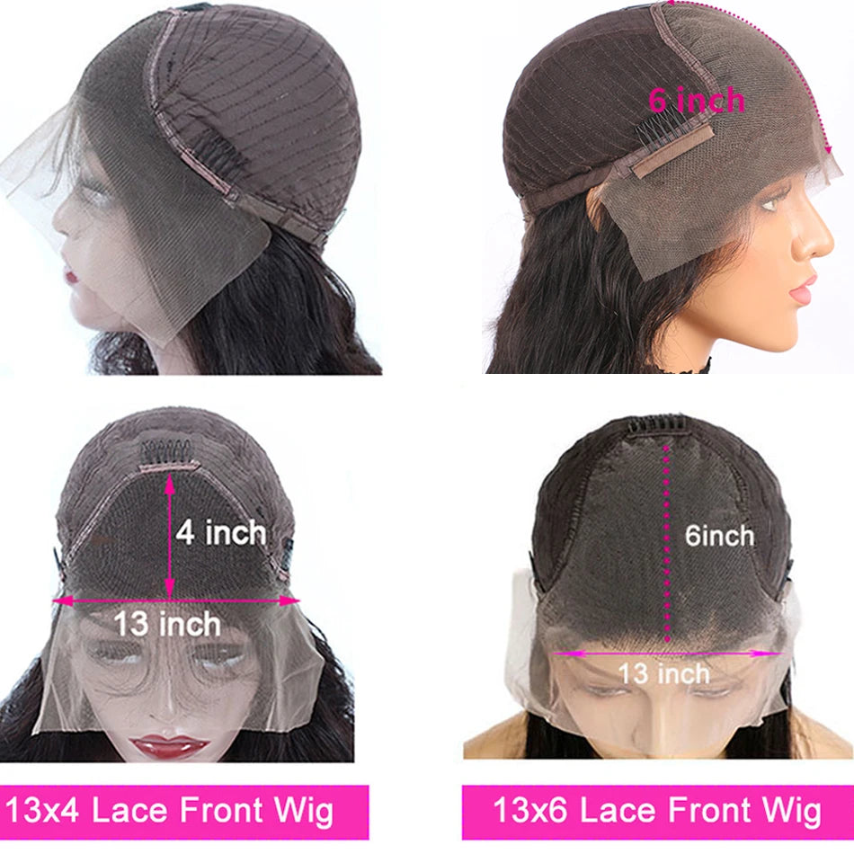 Perruques de cheveux humains avant de dentelle HD droite 13x4 13x6 perruques de cheveux humains frontaux de dentelle transparente perruques de dentelle HD pré plumées pour les femmes