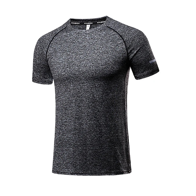 Chemises de course pour hommes, maillots de football, t-shirts de sport réfléchissants, hauts de jogging athlétiques à séchage rapide, vêtements de sport pour la gym et l'entraînement