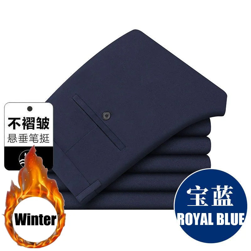 10XL surdimensionné hommes pantalons d'affaires hiver pantalons pour hommes homme décontracté formel couture vêtements costume Social vêtements pantalons pantalons hommes