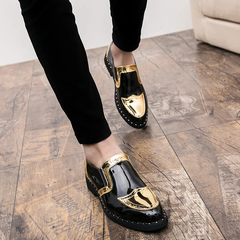 Taille 38-48 classique hommes mocassins hommes décontracté confortable à la mode petites chaussures en cuir européen américain élégant marque chaussures