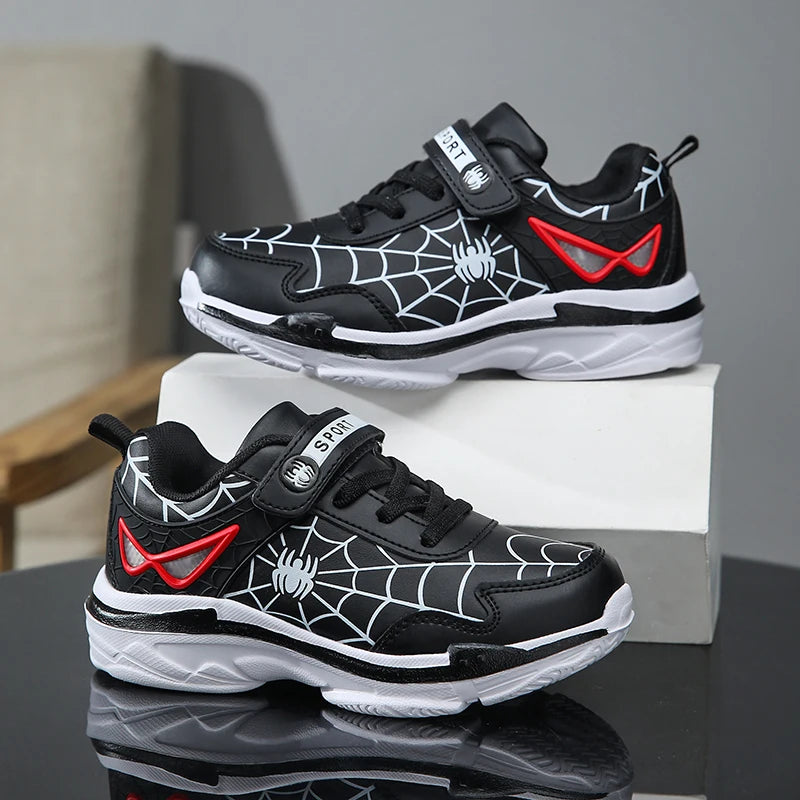 Marque enfants dessin animé araignée baskets garçons chaussures de sport confortables en plein air chaussures de Tennis antidérapantes chaussures de course légères et décontractées