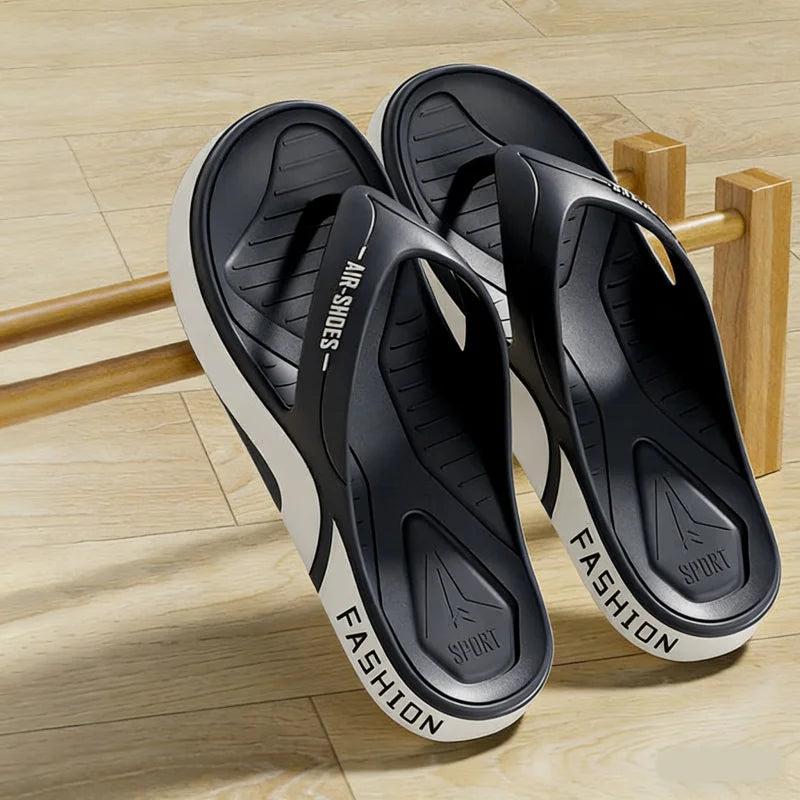 Tongs d'été pour hommes, sandales de plage confortables et tendance pour le sport et les activités de plein air, chaussures décontractées pour hommes, tongs de maison, chaussures d'intérieur