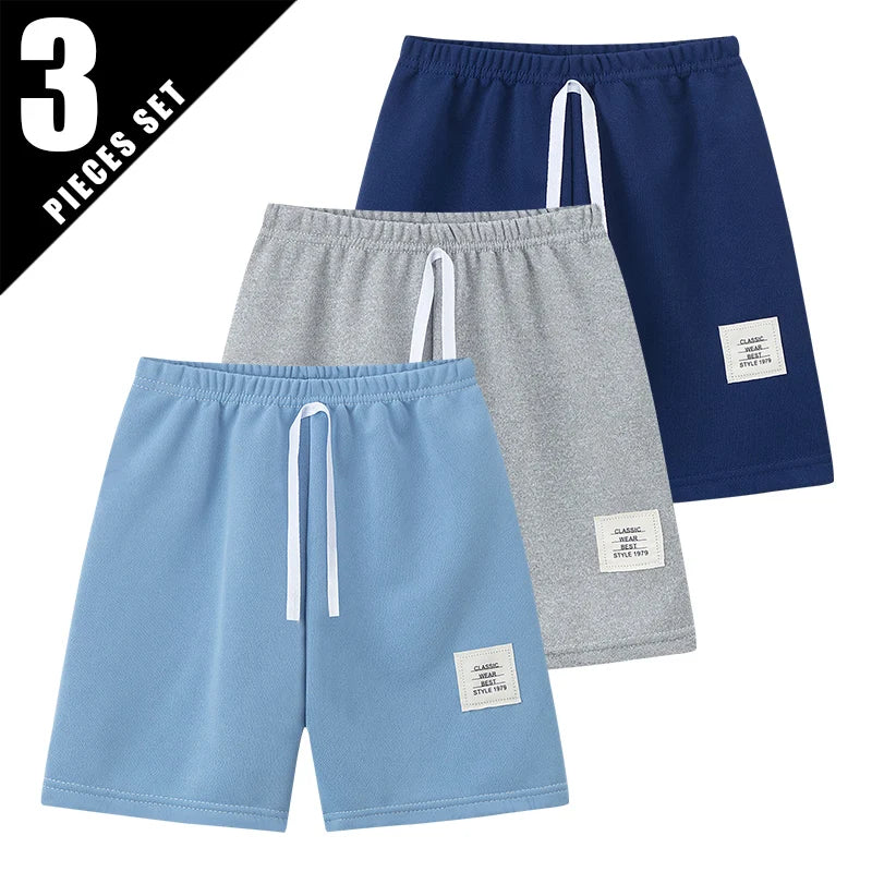 Short à Bretelles Solides pour Enfant Garçon et Fille, Pantalon Joker Confortable à Taille artificiel astique, Mode Décontractée, 1/3/6 Pièces