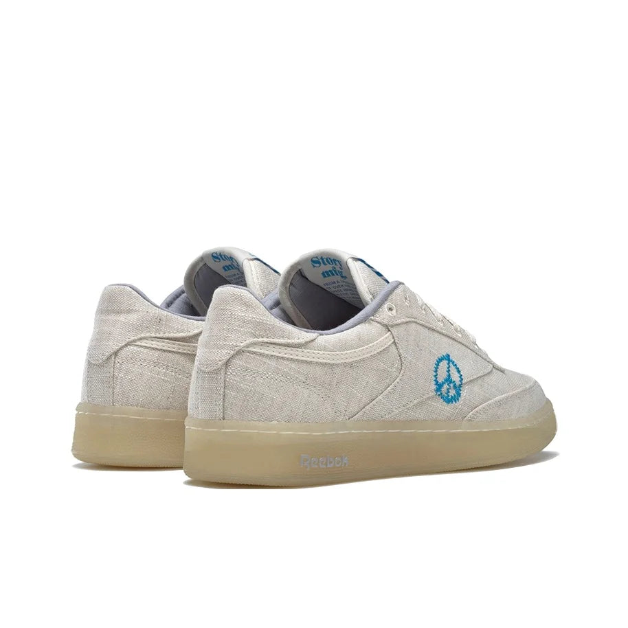 Chaussures de skateboard Reebok Club C unisexes basses gris/bleu