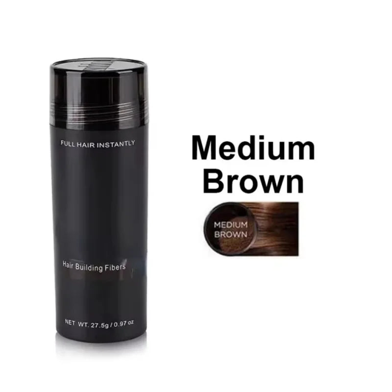 Fibres capillaires à la kératine 27,5g – Spray épaississant pour cheveux – Produits anti-chute pour femme et homme – Poudres de repousse instantanée