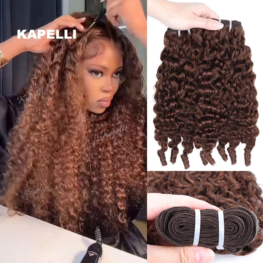 Extensions de Cheveux Humains Bruts Vierges Birmans et Vietnamiens Bouclés 10A, Lots de Cheveux Bouclés en Spirale 3C4A, 1/3/4 Pièces