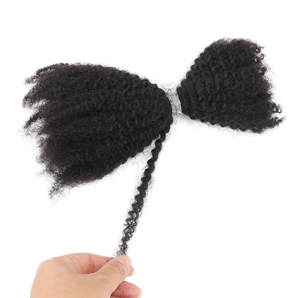 Cheveux humains afro crépus en vrac pour tressage, doux, types 4B 4C, pour locs, extensions de dreadlocks, cheveux humains à tresser