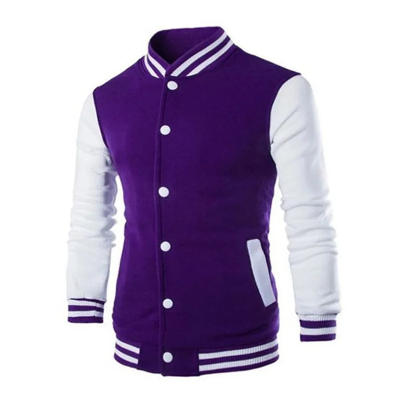 Manteau de Baseball pour hommes, coupe cintrée, personnalisé, décontracté, veste de sport, nouveau imprimé, col montant, Cardigan, vêtements d'extérieur, 2023