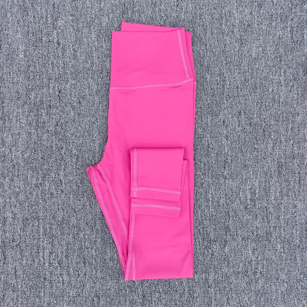 Legging de Yoga taille haute pour femmes, couleur unie, grande taille, pantalon de Sport, entraînement complet, jogging25, poche interne athlétique douce, 2.0