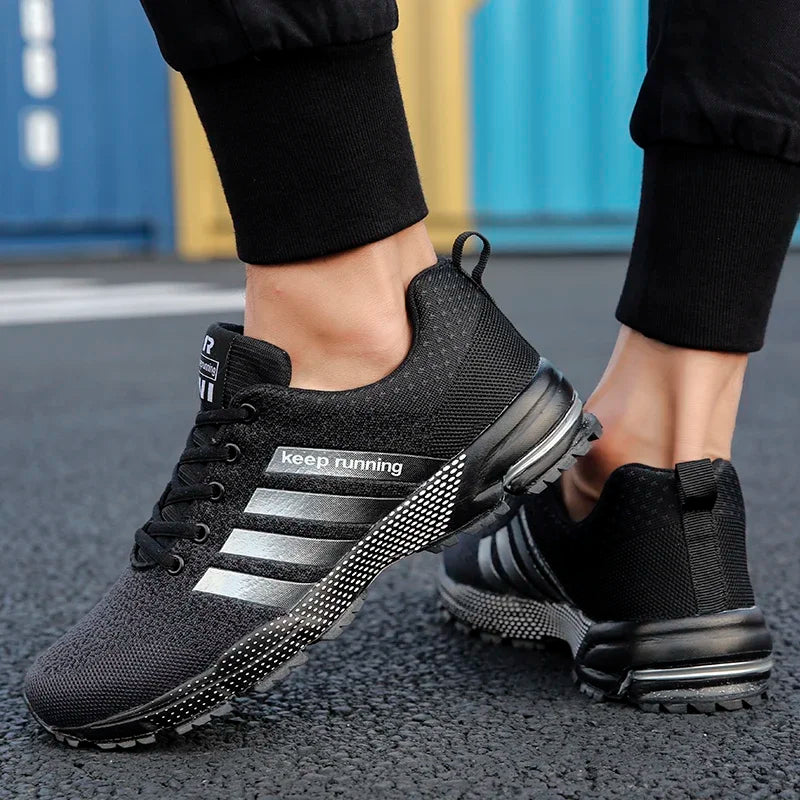 Baskets d'extérieur respirantes pour hommes, chaussures de sport légères, chaussures de course confortables, marche et entraînement, été