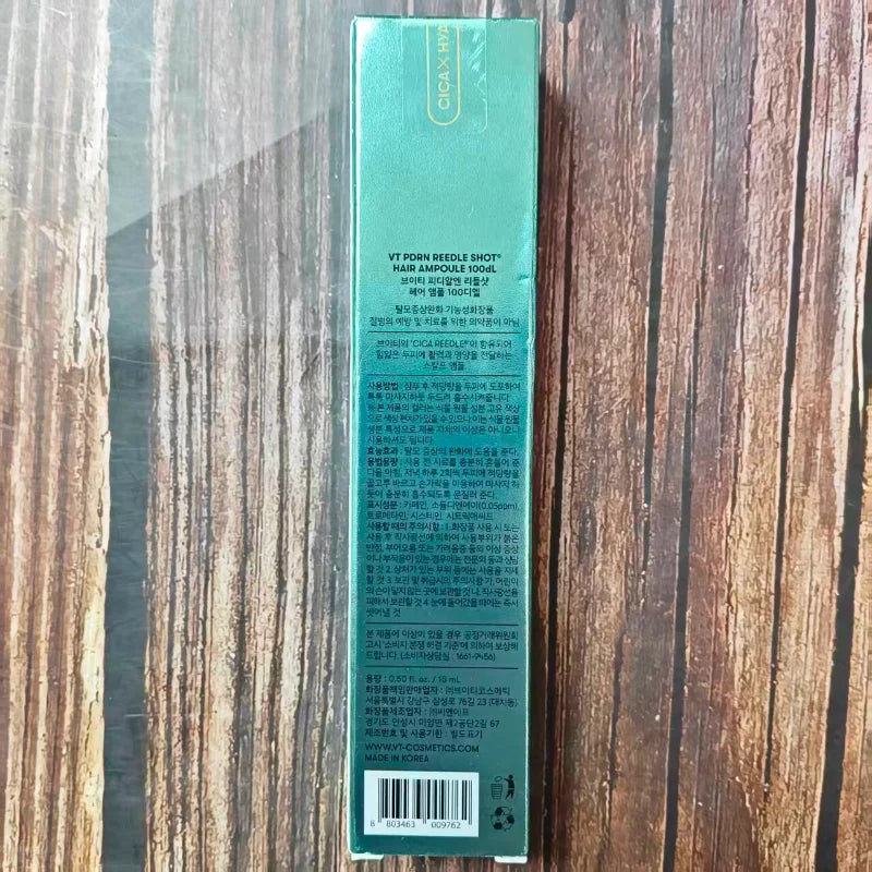 Ampoule capillaire coréenne VT PDRN Reedle Shot 100ml, Ampoule de croissance capillaire microcristalline 15ml, Traitement nourrissant du cuir chevelu, Soin capillaire